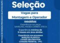 Rh está selecionando Montador & Operador; Envie seu currículo!