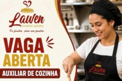 Empresa está selecionando Auxiliar de cozinha; Envie seu currículo!