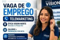 Vision Norte ótica seleciona Telemarketing; Envie seu currículo!