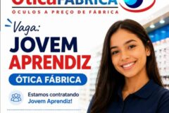 Ótica fábrica está selecionando Jovem Aprendiz; Envie seu currículo!