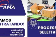 Grupo Tech fama está selecionando Auxiliar de produção intermitente; Envie seu currículo!